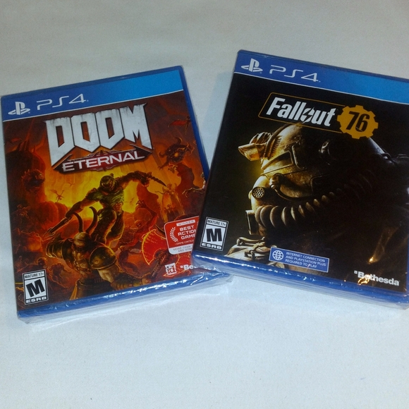 Doom Eternal/ Fallout 76 - PS4 Game Bundle